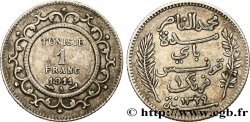 TUNISIA - French protectorate 1 Franc AH1329 1911 Paris