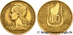 MADAGASCAR - UNION FRANCESE 10 Francs 1953 Paris 