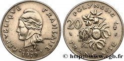 FRENCH POLYNESIA 20 Francs I.E.O.M Marianne  1979 Paris