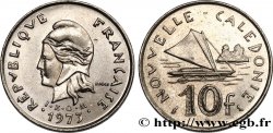 NEW CALEDONIA 10 Francs IEOM Marianne / voilier traditionnel 1973 Paris