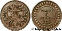 TUNISIA - French protectorate 5 Centimes AH1336 1917 Paris