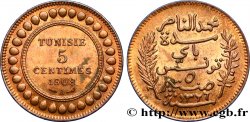 TUNESIEN - Französische Protektorate  5 Centimes AH1326 1908 Paris SS 