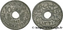 TUNESIEN - Französische Protektorate  10 Centimes AH 1361 1942 Paris