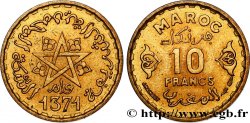 MAROKKO - FRANZÖZISISCH PROTEKTORAT 10 Francs AH 1371 1952 Paris