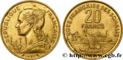 FRENCH SOMALILAND 20 Francs 1965 Paris AU 