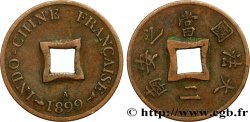 FRENCH INDOCHINA 1 Sapèque (2/1000 de Piastre) 1899 Paris