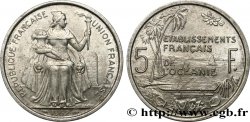 POLINESIA FRANCESE - Oceania Francese 5 Francs Établissements Français de l’Océanie 1952 Paris 