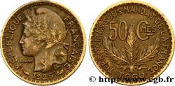 TOGO - TERRITOIRES SOUS MANDAT FRANÇAIS 50 Centimes 1925 Paris