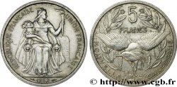 NEUKALEDONIEN 5 Francs Union Française représentation allégorique de Minerve / Kagu, oiseau de Nouvelle-Calédonie 1952 Paris