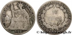 FRENCH INDOCHINA 10 Centièmes 1922 Paris VF 