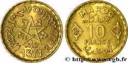 MAROKKO - FRANZÖZISISCH PROTEKTORAT 10 Francs AH 1371 1952 Paris