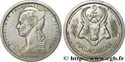 MADAGASCAR - UNION FRANCESE 2 Francs 1948 Paris 