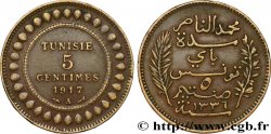 TUNEZ - Protectorado Frances 5 Centimes AH1336 1917 Paris