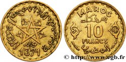 MAROCCO - PROTETTORATO FRANCESE 10 Francs AH 1371 1952 Paris 