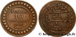 TUNISIE - PROTECTORAT FRANÇAIS 10 Centimes AH1334 1916 Paris