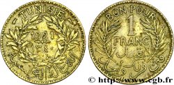 TUNEZ - Protectorado Frances Bon pour 1 Franc sans le nom du Bey AH1340 1921 Paris