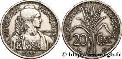 INDOCHINE FRANÇAISE 20 Centièmes 1939 Paris