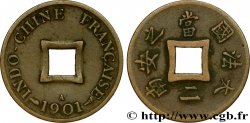 INDOCHINE FRANÇAISE 1 Sapèque (1/500 de Piastre) 1901 Paris