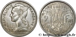 REUNION INSEL 2 Francs Marianne / canne à sucre 1968 Paris
