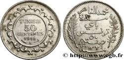 TUNESIEN - Französische Protektorate  50 Centimes AH1334 1916 Paris