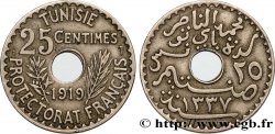 TUNISIE - PROTECTORAT FRANÇAIS 25 Centimes AH1337 1919 Paris