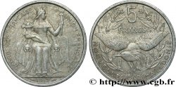 NEW CALEDONIA 5 Francs Union Française représentation allégorique de Minerve / Kagu, oiseau de Nouvelle-Calédonie 1952 Paris