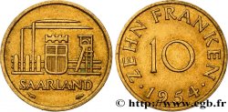 SAARLAND 10 Franken 1954 Paris