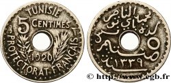 TUNISIE - PROTECTORAT FRANÇAIS 5 Centimes AH1339 1920 Paris