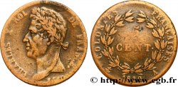COLONIES FRANÇAISES - Charles X, pour la Guyane 5 Centimes Charles X 1830 Paris - A