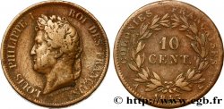 COLONIES FRANÇAISES - Louis-Philippe, pour les Îles Marquises 10 Centimes 1843 Paris