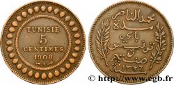 TUNISIE - PROTECTORAT FRANÇAIS 5 Centimes AH1326 1908 Paris