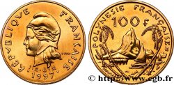 FRANZÖSISCHE-POLYNESIEN 100 Francs I.E.O.M Marianne / Paysage polynésien 1997 Paris