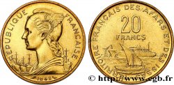 DJIBOUTI - French Territory of the Afars and the Issas  20 Francs 1968 Paris