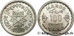 MOROCCO - FRENCH PROTECTORATE 100 Francs AH 1370 1951 Paris