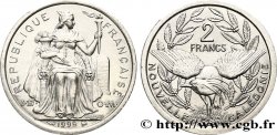 NUEVA CALEDONIA 2 Francs I.E.O.M. représentation allégorique de Minerve / Kagu, oiseau de Nouvelle-Calédonie 1995 Paris
