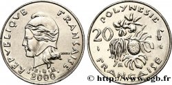 FRENCH POLYNESIA 20 Francs I.E.O.M Marianne  2000 Paris