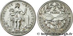 NUEVA CALEDONIA 2 Francs I.E.O.M. représentation allégorique de Minerve / Kagu, oiseau de Nouvelle-Calédonie 1997 Paris