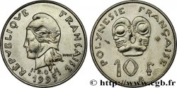 POLINESIA FRANCESE 10 Francs I.E.O.M Marianne 1995 Paris 