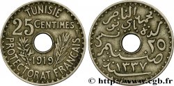 TUNISIA - French protectorate 25 Centimes AH1337 1919 Paris