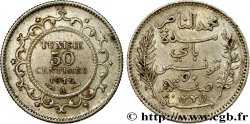 TUNESIEN - Französische Protektorate  50 Centimes AH1335 1916 Paris