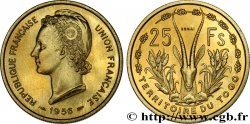 TOGO - UNION FRANCESE Essai de 25 Francs 1956 Paris 