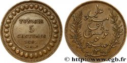 TUNISIA - French protectorate 5 Centimes AH1308 1891 