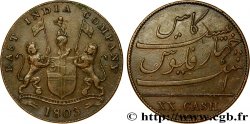 ISLE OF FRANCE (MAURITIUS) XX (20) Cash East India Company 1803 Madras