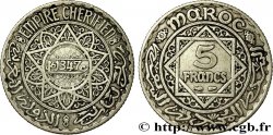 MOROCCO - FRENCH PROTECTORATE 5 Francs AH1347 1928 Paris