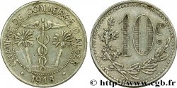 ALGERIA 10 Centimes Chambre de Commerce d’Alger caducéee netre deux palmiers 1918  