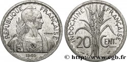INDOCHINE FRANÇAISE 20 Centièmes 1945 Beaumont-le-Roger