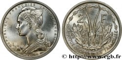 AFRICA FRANCESA DEL OESTE - UNIóN FRANCESA 2 Francs 1955 Paris