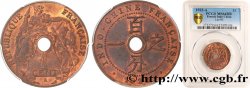INDOCHINE FRANÇAISE 1 Centième 1922 Poissy SPL64 PCGS