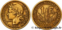 TOGO - FRENCH MANDATE TERRITORIES 1 Franc 1924 Paris