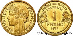FRENCH WEST AFRICA 1 Franc Morlon 1944 Londres